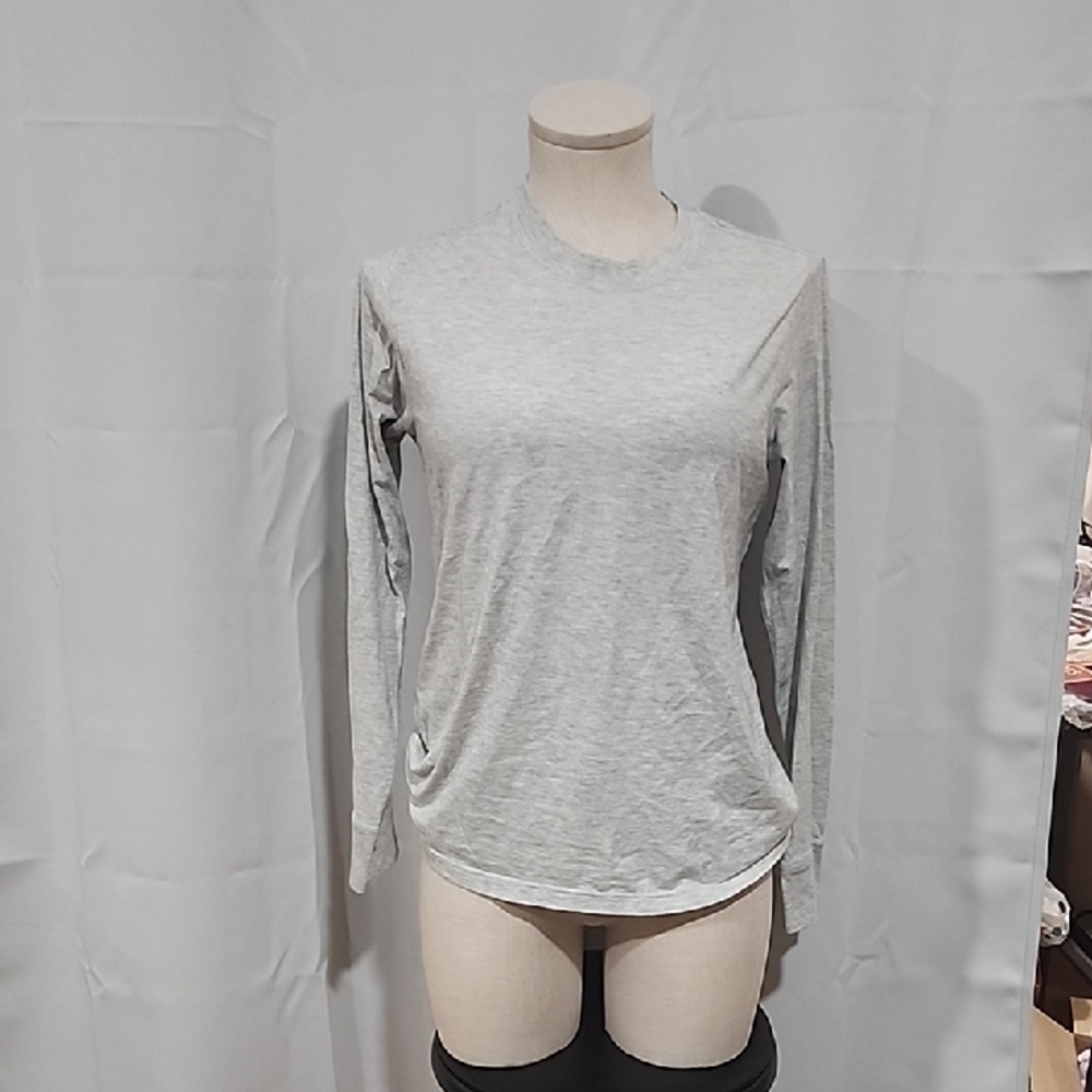 Gray Long Sleeve Women's Top